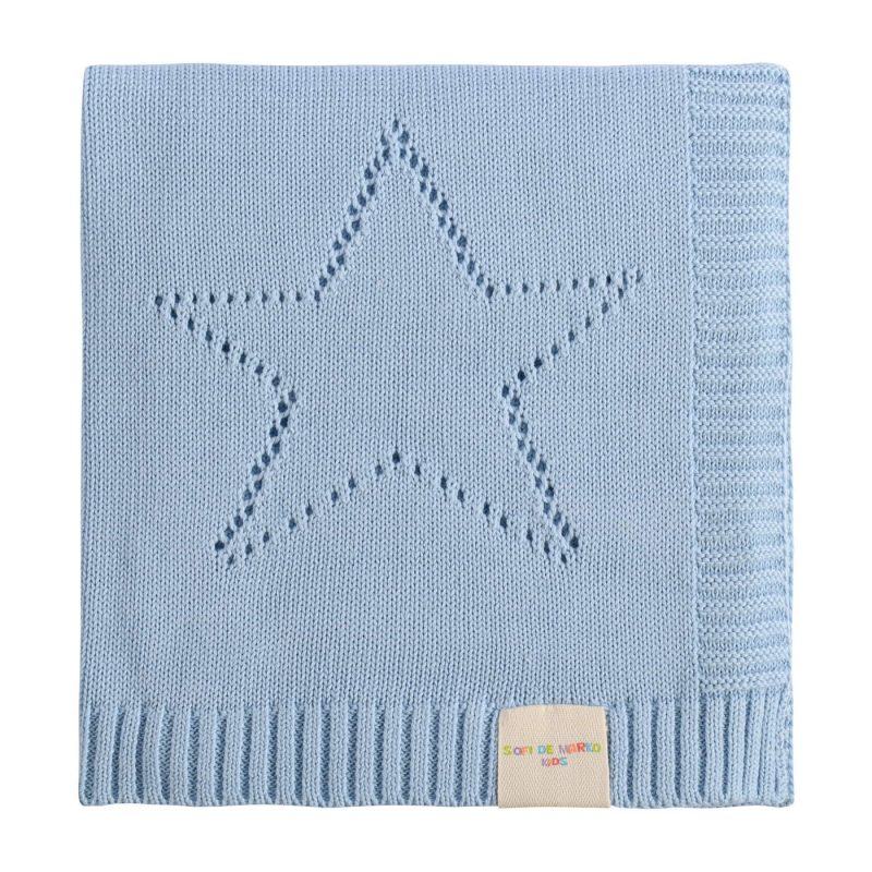 Asterisk (голубой) Плед Детский 70х90 (2)