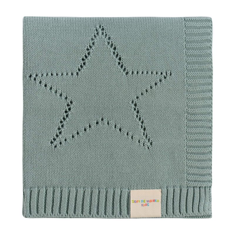 Asterisk (мятный) Плед Детский 70х90 (2)